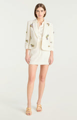 Crystal Ivy Le Petit Khloe Blazer Ivory/Yolk Multi