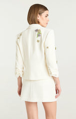 Crystal Ivy Le Petit Khloe Blazer Ivory/Yolk Multi
