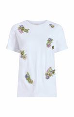 Crystal Ivy Shrunken Tee White/Yolk Multi