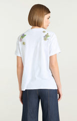 Crystal Ivy Shrunken Tee White/Yolk Multi
