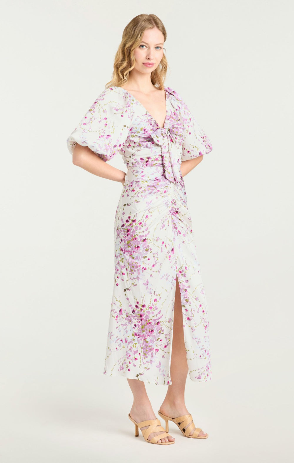 Midsummer Bloom Brenton Dress Ivory Multi