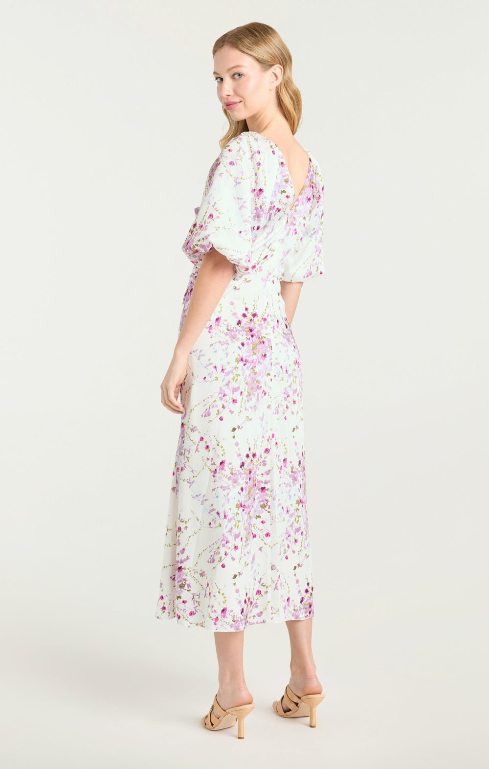 Midsummer Bloom Brenton Dress Ivory Multi