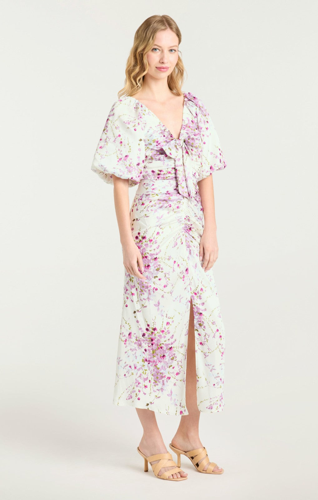 Midsummer Bloom Brenton Dress Ivory Multi