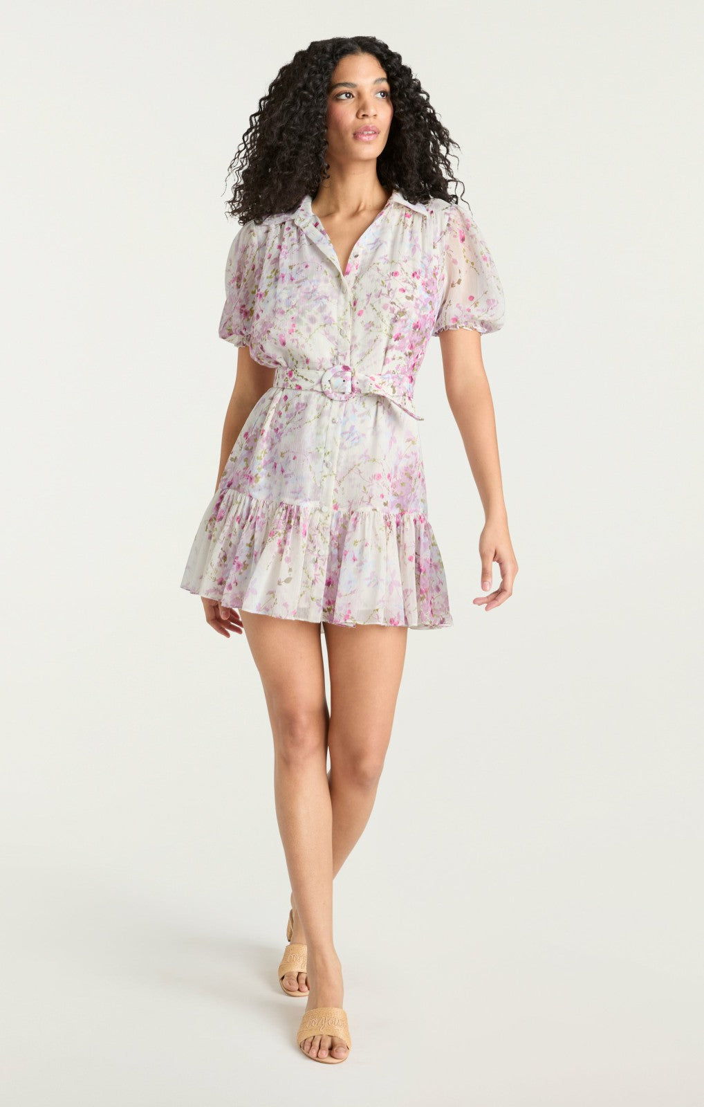 Midsummer Bloom Halbini Dress Ivory Multi