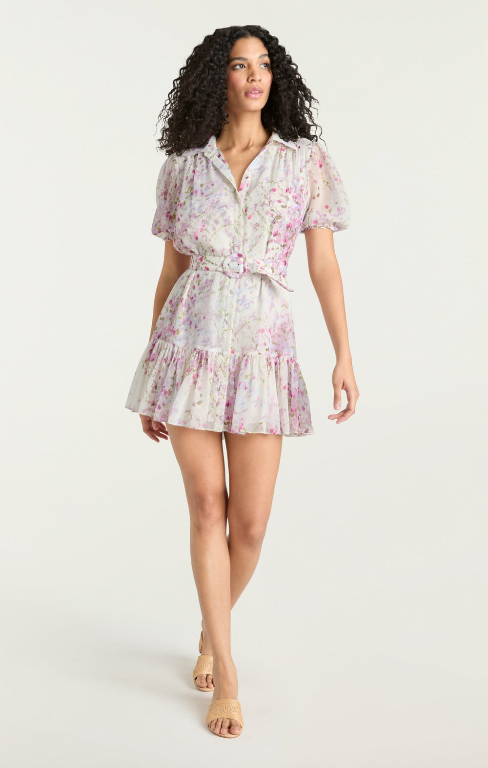 Midsummer Bloom Halbini Dress Ivory Multi
