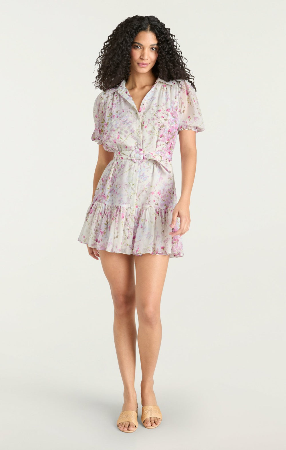 Midsummer Bloom Halbini Dress Ivory Multi