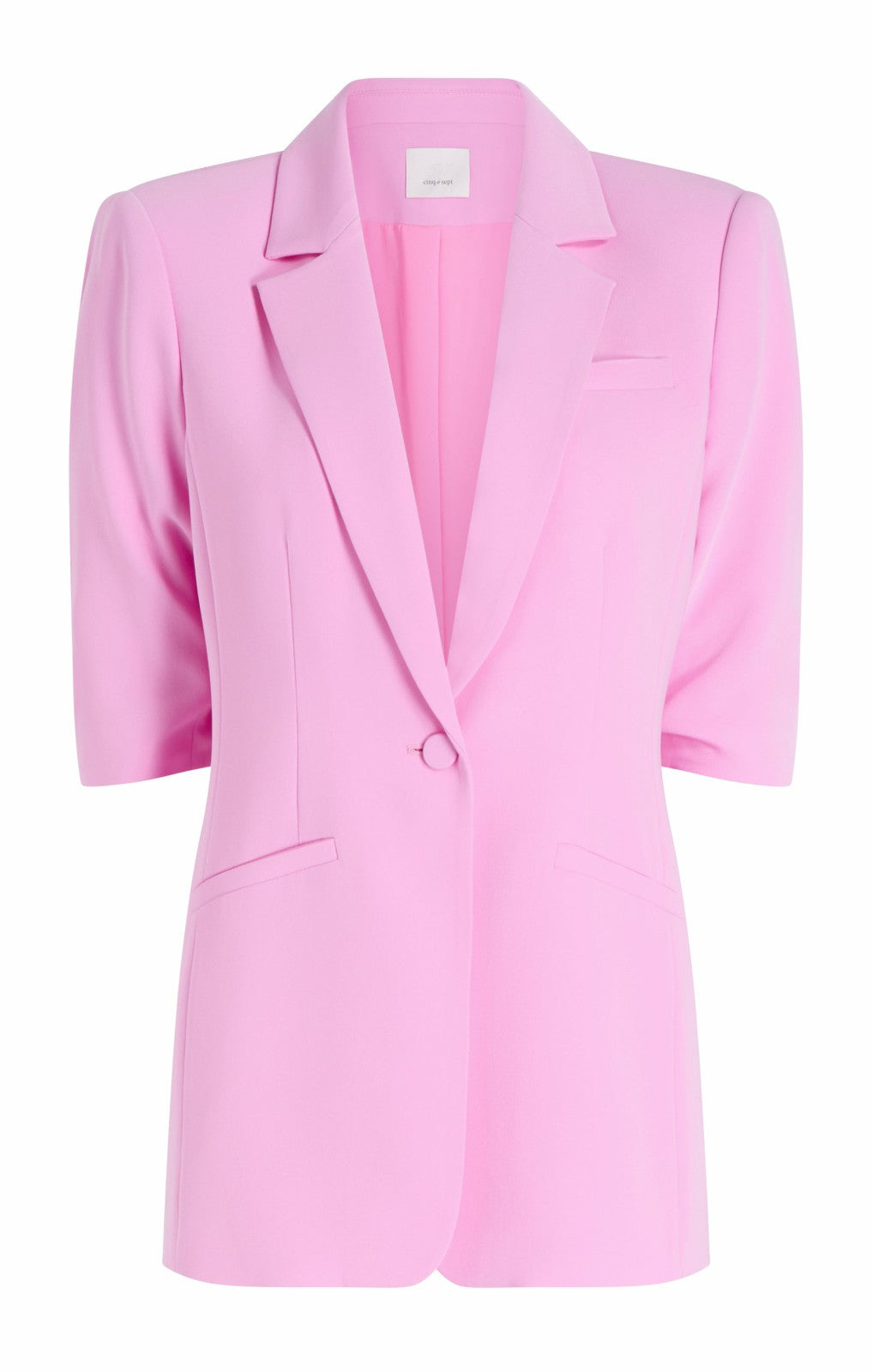 Short Sleeve Khloe Blazer Magenta Mist