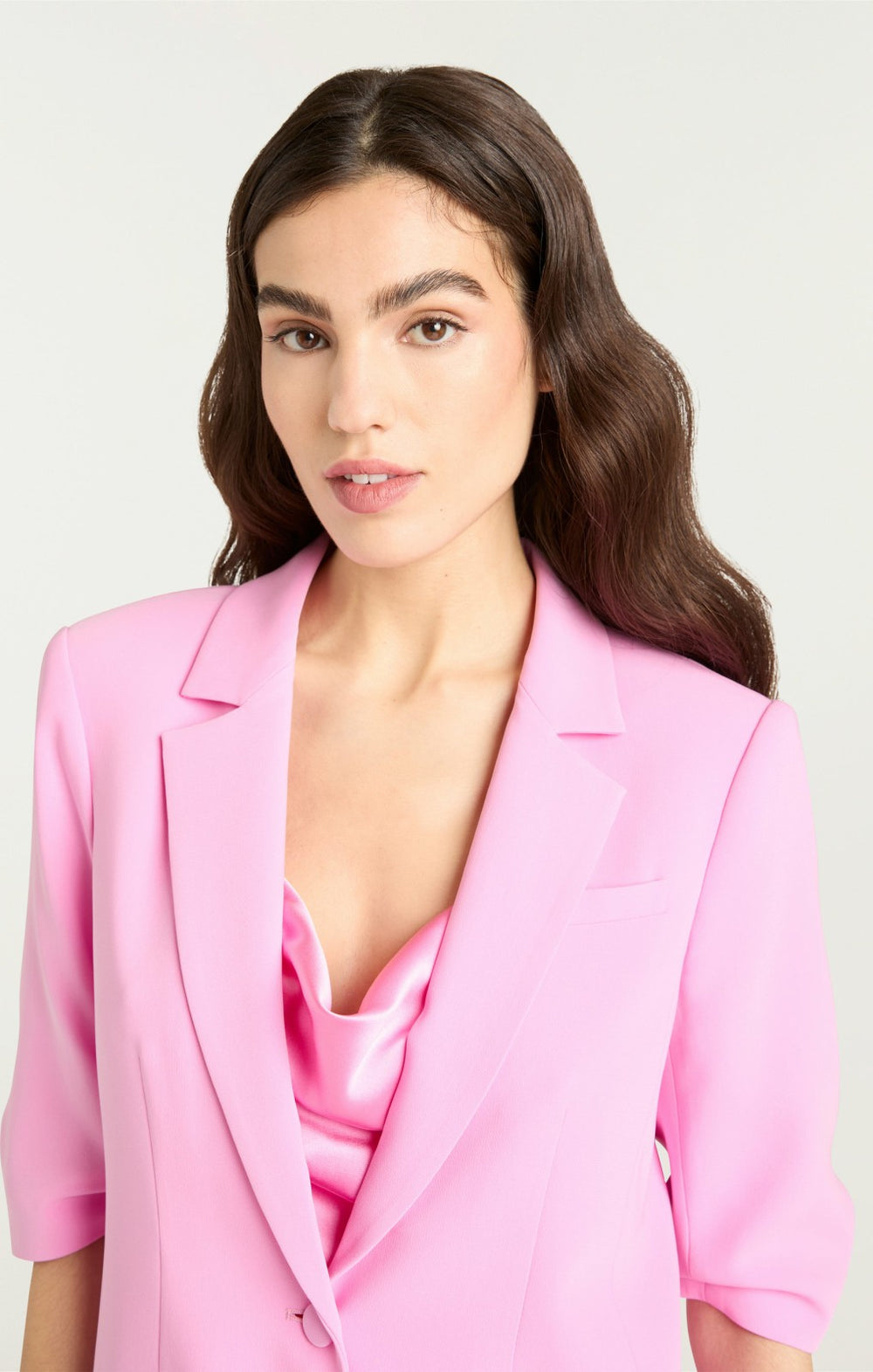 Short Sleeve Khloe Blazer Magenta Mist