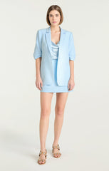 Short Sleeve Khloe Blazer Whispering Sky Multi