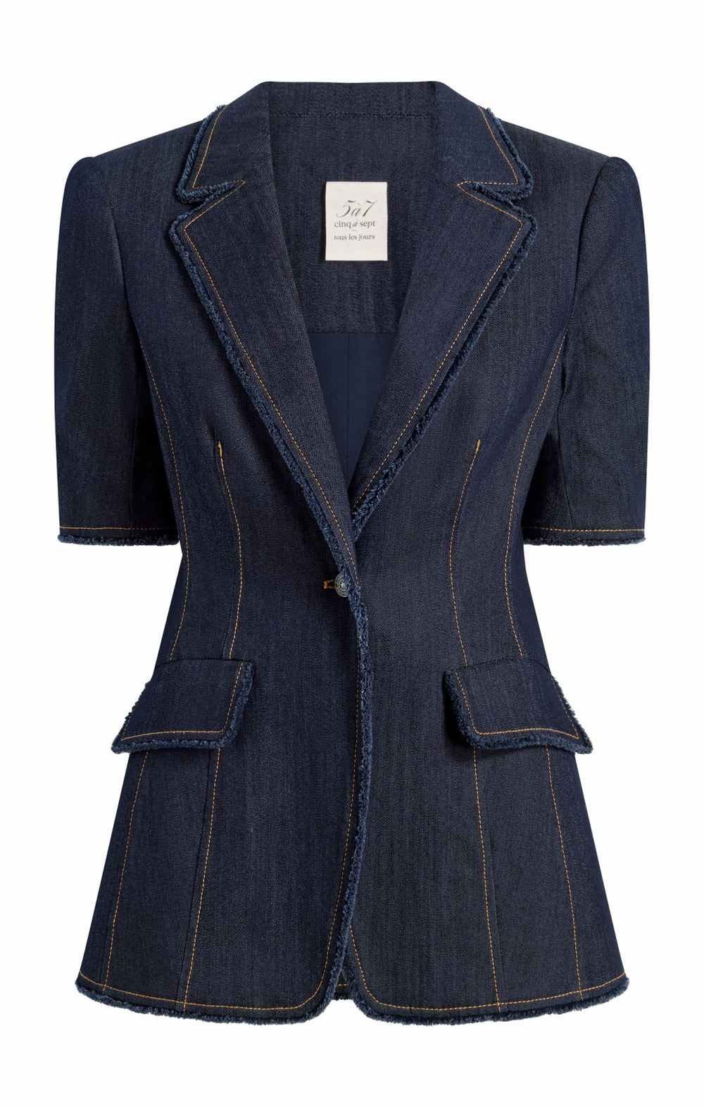 Short Sleeve Sallie Blazer Indigo
