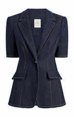 Short Sleeve Sallie Blazer Indigo