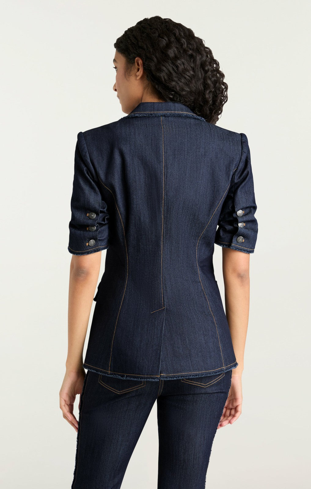Short Sleeve Sallie Blazer Indigo