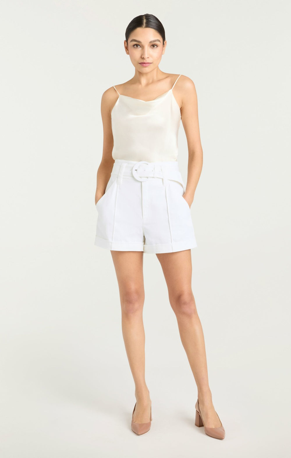 Denim Aldi Short White